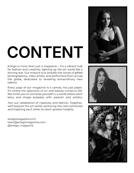 ARTEGO MAGAZINE - PORTRAIT OCTOBER ISSUE 1096, page 2