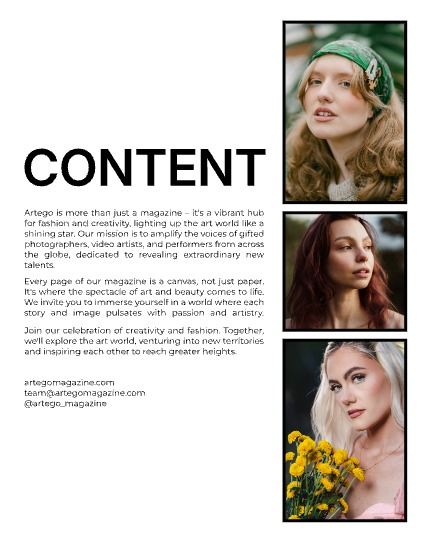 ARTEGO MAGAZINE - PORTRAIT MAY ISSUE 1364, page 2