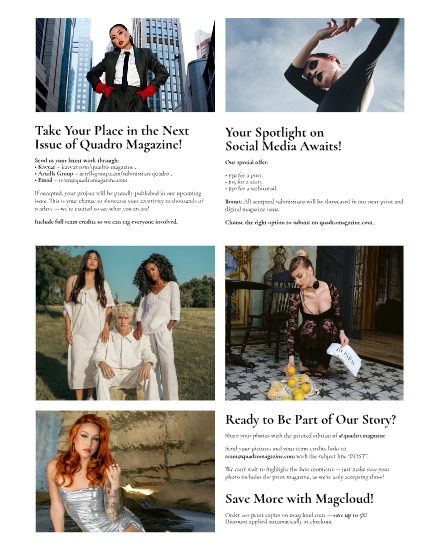 QUADRO MAGAZINE - FASHION & GLAMOUR MARCH (Vol 1500), page 3