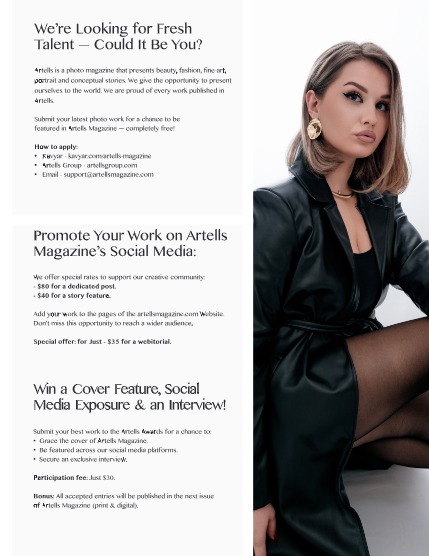 ARTELLS MAGAZINE - PORTRAIT AUGUST (Vol 3422), page 3