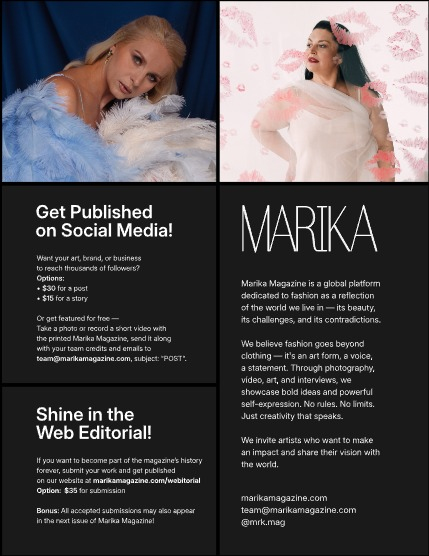 MARIKA MAGAZINE PORTRAIT (ISSUE 6042 - NOVEMBER), page 2