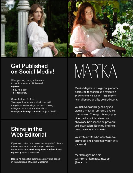 MARIKA MAGAZINE PORTRAIT (ISSUE 5922 - SEPTEMBER), page 2