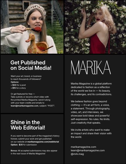 MARIKA MAGAZINE PORTRAIT (ISSUE 5868 - AUGUST), page 2