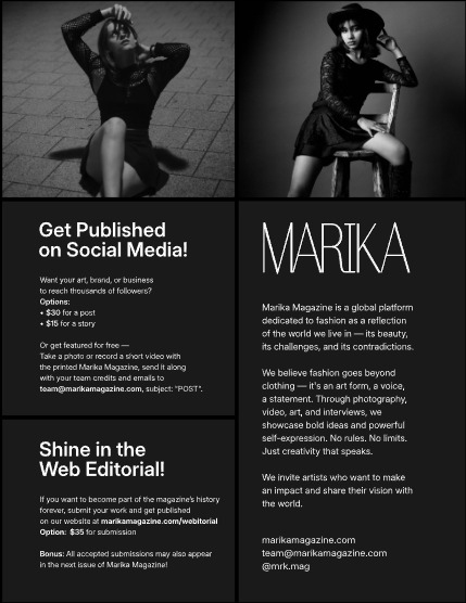 MARIKA MAGAZINE PORTRAIT (ISSUE 6045 - NOVEMBER), page 2