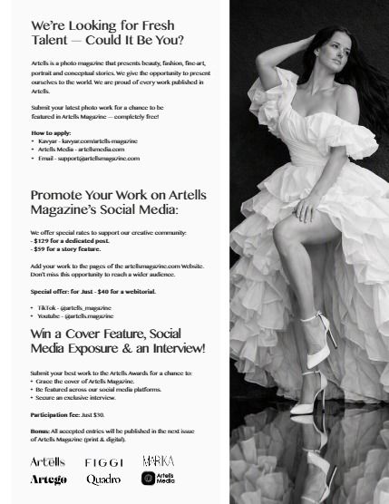 Артеллс, журнал. Портрет, август, выпуск 4230 (ARTELLS MAGAZINE - PORTRAIT AUGUST (Vol 4230)), page 3
