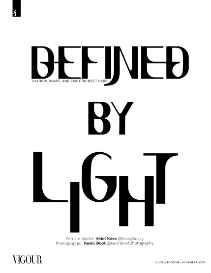 VIGOUR MAGAZINE The Nude & Boudoir | November 2025 | Issue 07, page 4