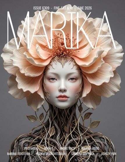 Марика, журнал. Искусство и ИИ, июнь, выпуск 6309 (MARIKA MAGAZINE FINE-ART & AI (ISSUE 6309 - June)), page 1