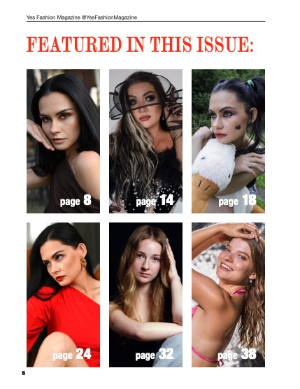 Yes Fashion Magazine, Issue #107, September 2026, Fashion Edition, page 6