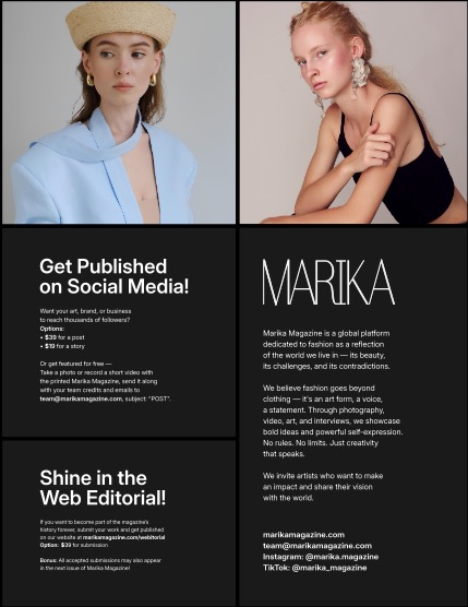 MARIKA MAGAZINE FASHION & GLAMOUR (ISSUE 6410 - SEPTEMBER), page 2
