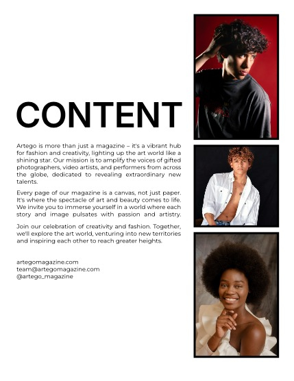 ARTEGO MAGAZINE - PORTRAIT AUGUST ISSUE 1023, page 2