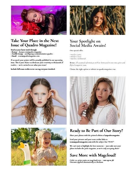 Квадро, журнал. Подростки и дети, сентябрь, выпуск 1719 (QUADRO MAGAZINE - TEEN & KIDS SEPTEMBER (Vol 1719)), page 3