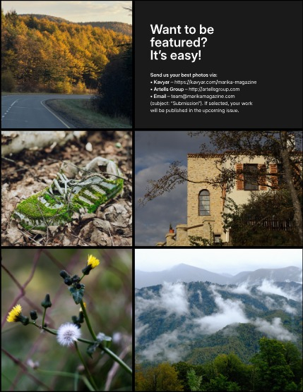 MARIKA MAGAZINE NATURE & TRAVELS (ISSUE 6017 - NOVEMBER), page 3