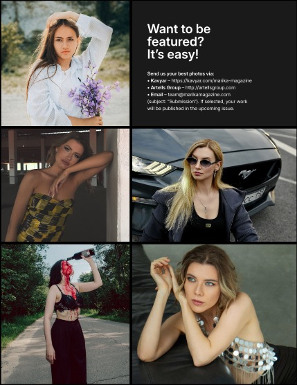 MARIKA MAGAZINE PORTRAIT (ISSUE 5866 - AUGUST), page 3