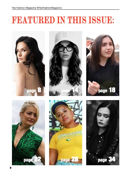 Yes Fashion Magazine, Issue #106, September 2026, Fashion Edition, page 6