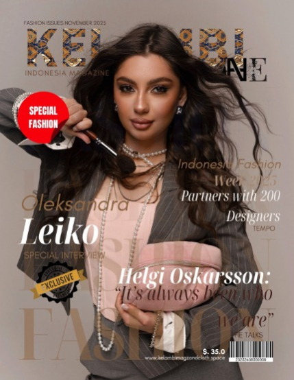 Kelambi Magazine Fashion Interview Oleksandra Leiko November 4th 2025, page 1