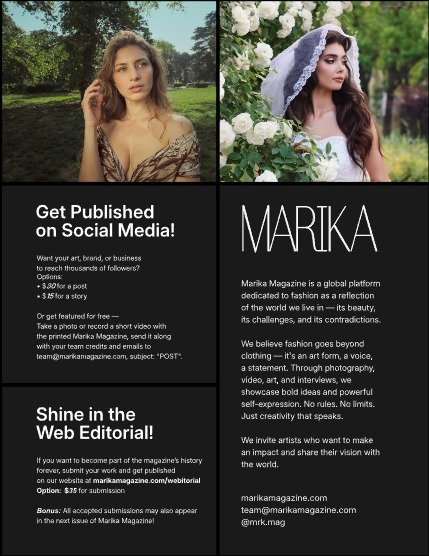MARIKA MAGAZINE PORTRAIT (ISSUE 6037 - NOVEMBER), page 2