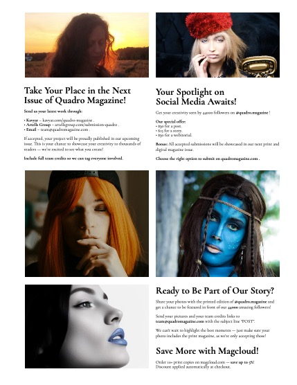 QUADRO MAGAZINE - PEOPLE. LIFE. FASHION. ART. AUGUST (Vol 1234), page 3