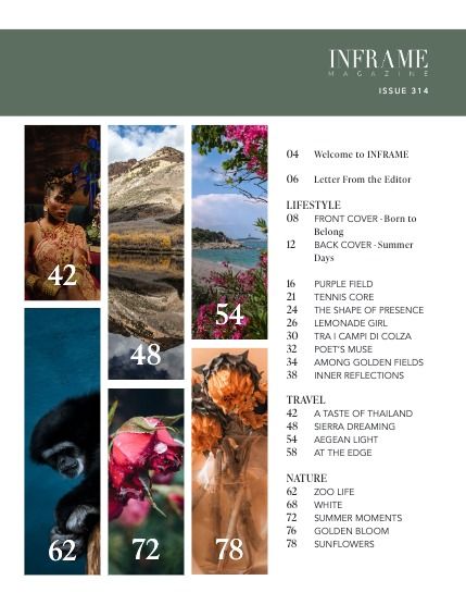 Инфрейм, журнал. Стиль жизни и природа, август 2026, выпуск 314 (Issue 314 - Lifestyle and Nature Edition - August 2026), page 3