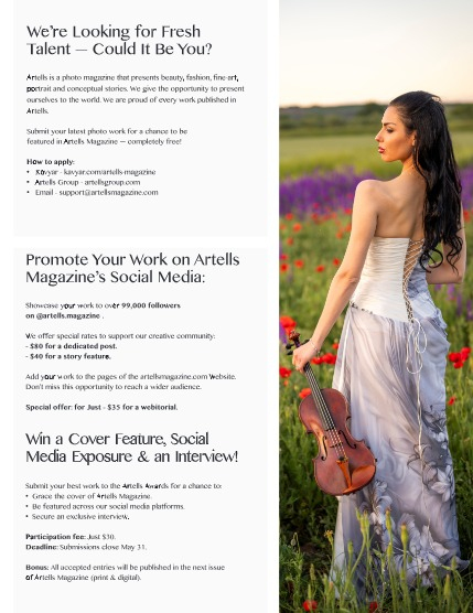 ARTELLS MAGAZINE - PORTRAIT JUNE (Vol 3310), page 3